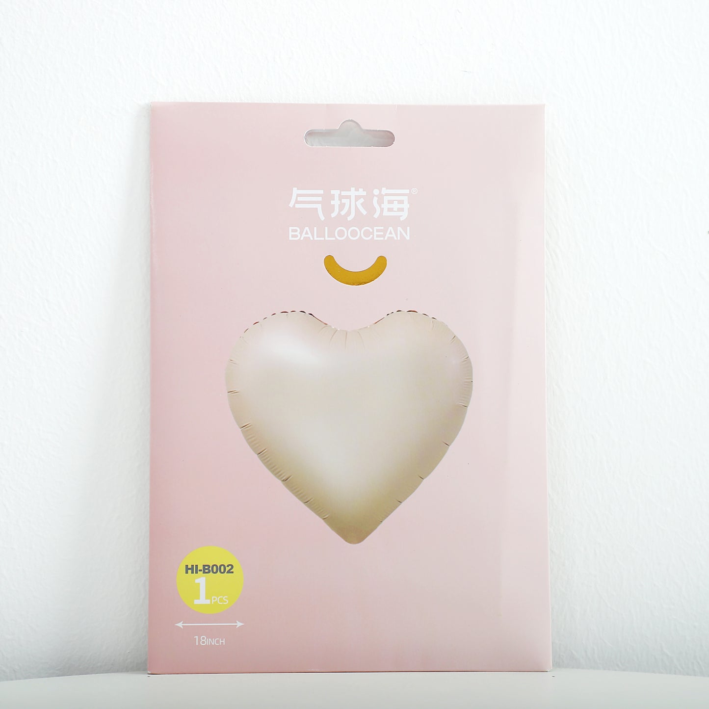 HI-B002 18" Single Color Heart - Caramel